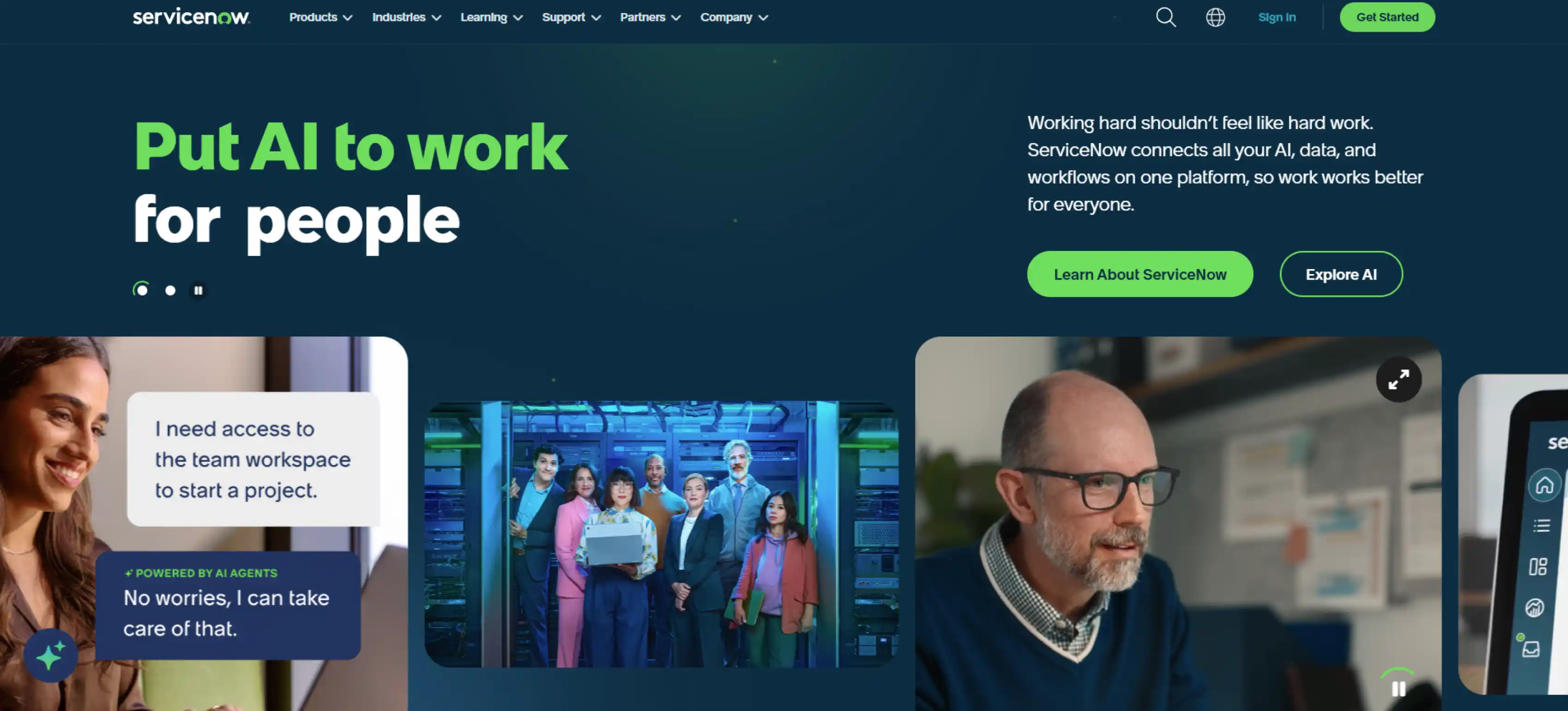 servicenow dashboard