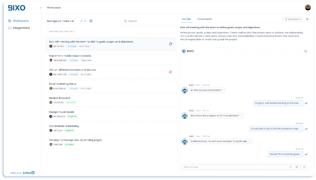 bixo handle follow ups