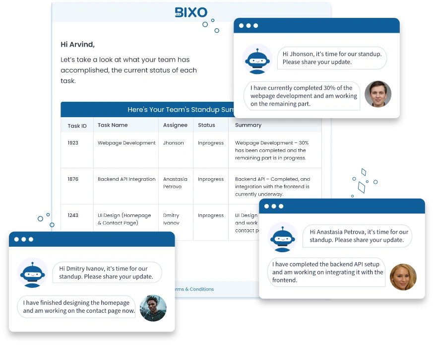 real time progress updates