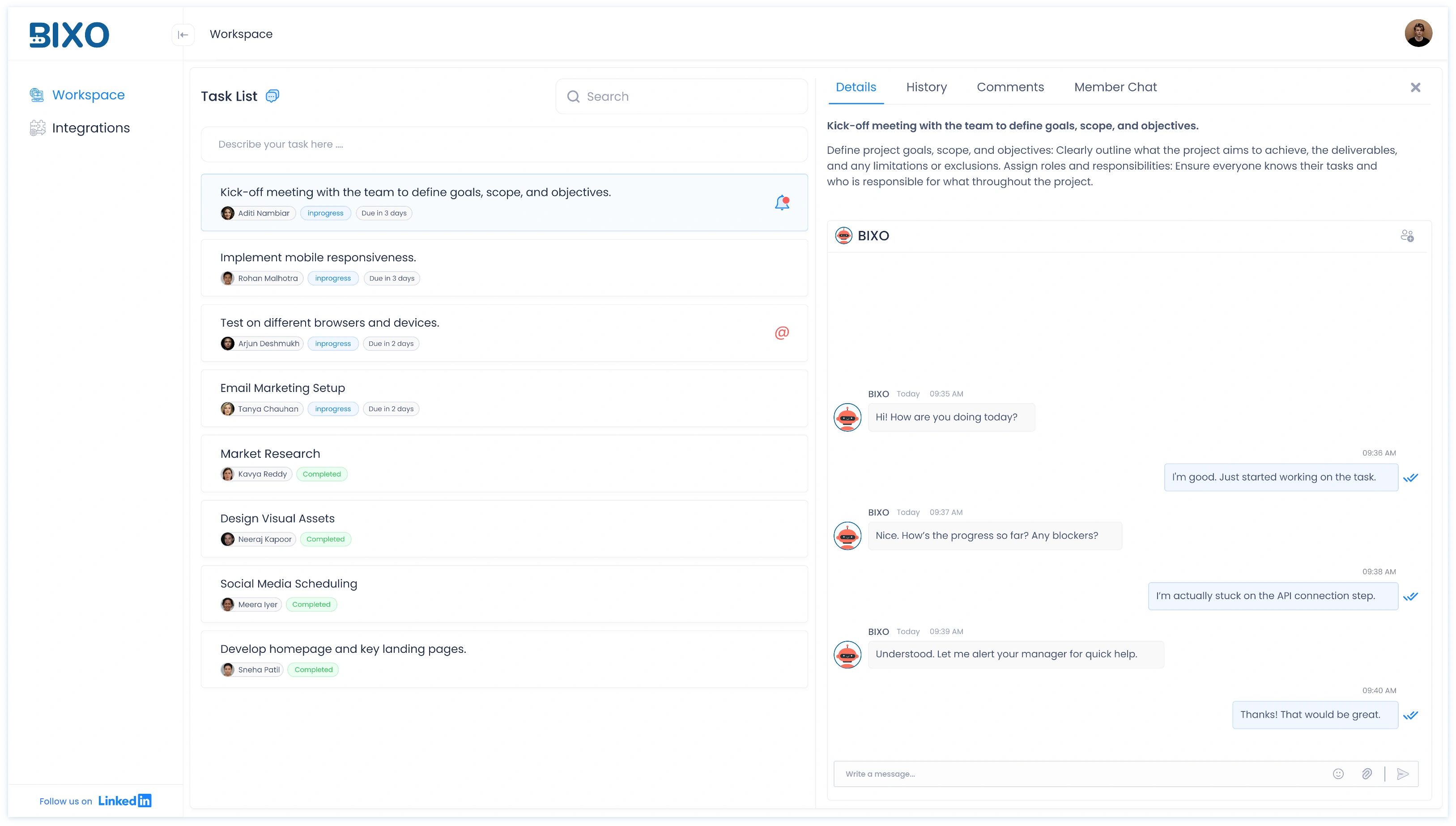 Default Landing Page Preview