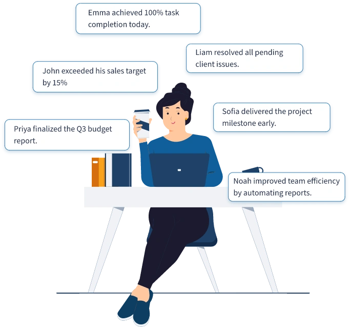 instant progress updates